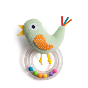 Gặm nướu xúc xắc Taf Toys hình chú gà - CheekyChick Rattle