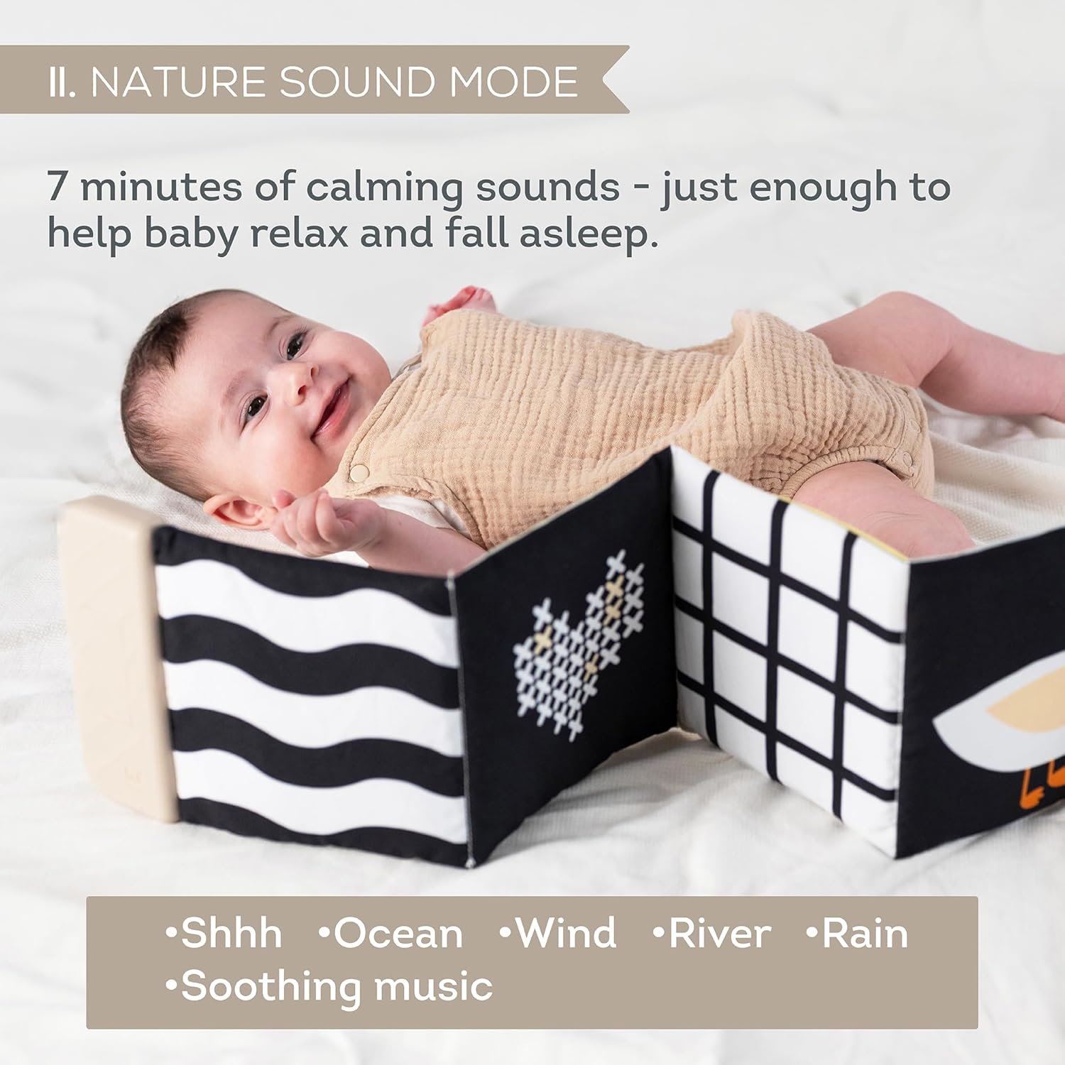 Sách vải treo có âm thanh - Soothing Sounds Book - Ảnh 6