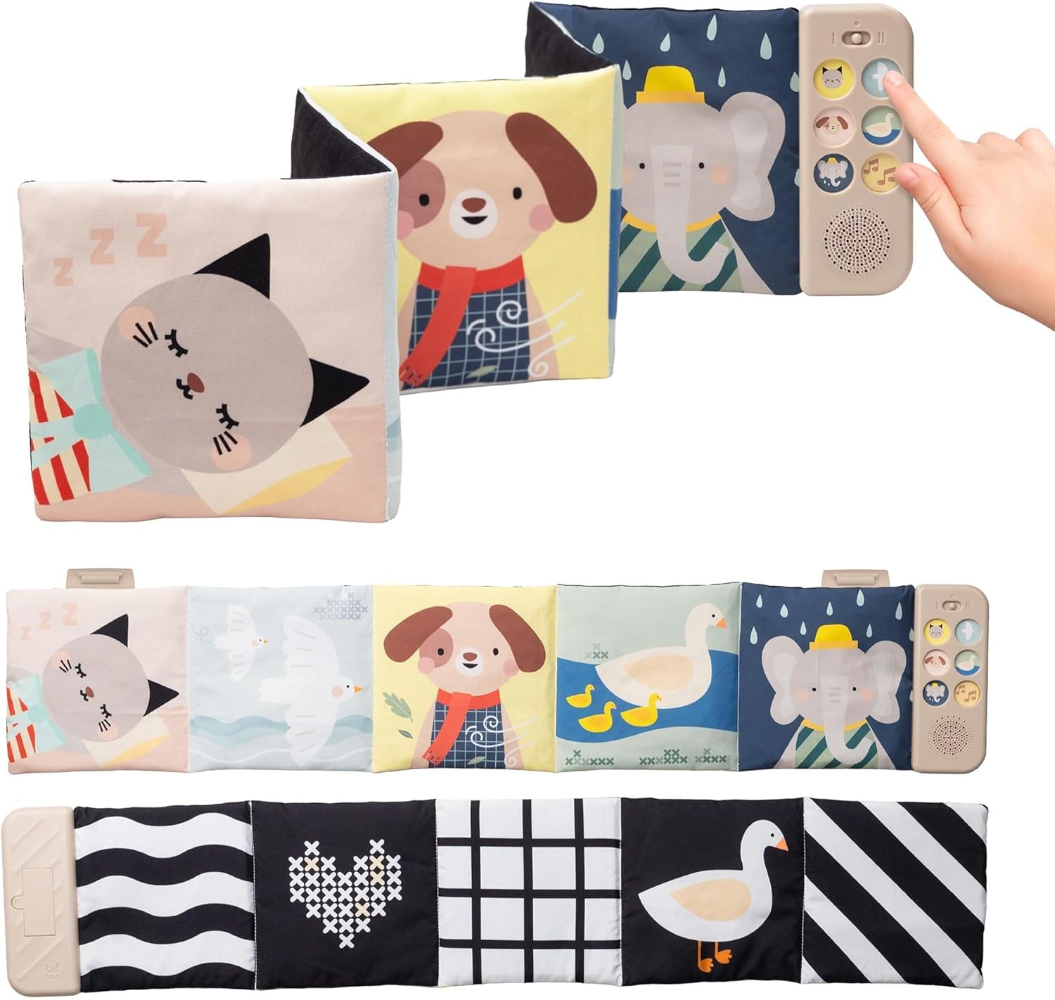 Sách vải treo có âm thanh - Soothing Sounds Book - Ảnh 7