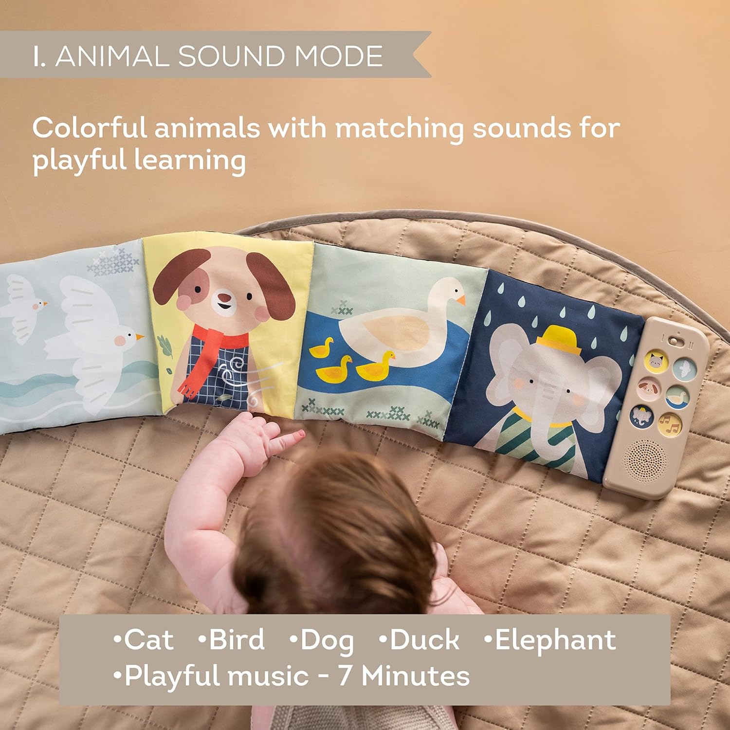 Sách vải treo có âm thanh - Soothing Sounds Book - Ảnh 8